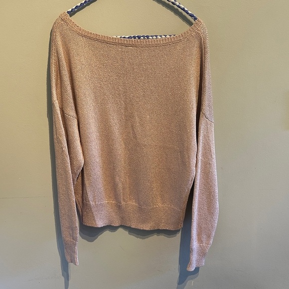 H&M sparkly pink Scoop Neck Sweater - Picture 5 of 6